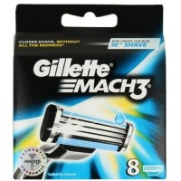 Змінні касети для гоління Gillette Mach3, 8 шт